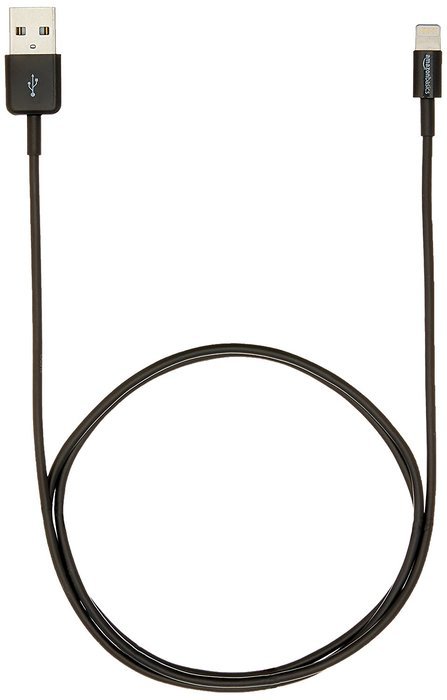 AmazonBasics Apple Certified Lightning to USB Cable - 6 Feet (1.8 Meters) - White N13