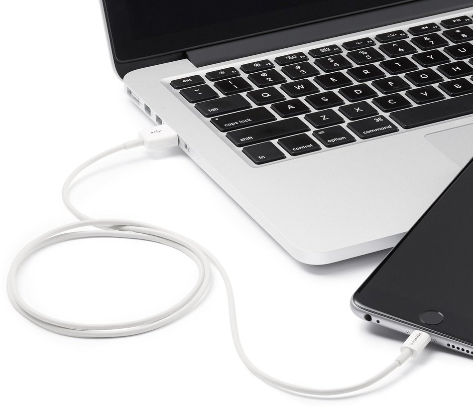AmazonBasics Apple Certified Lightning to USB Cable - 6 Feet (1.8 Meters) - White N25