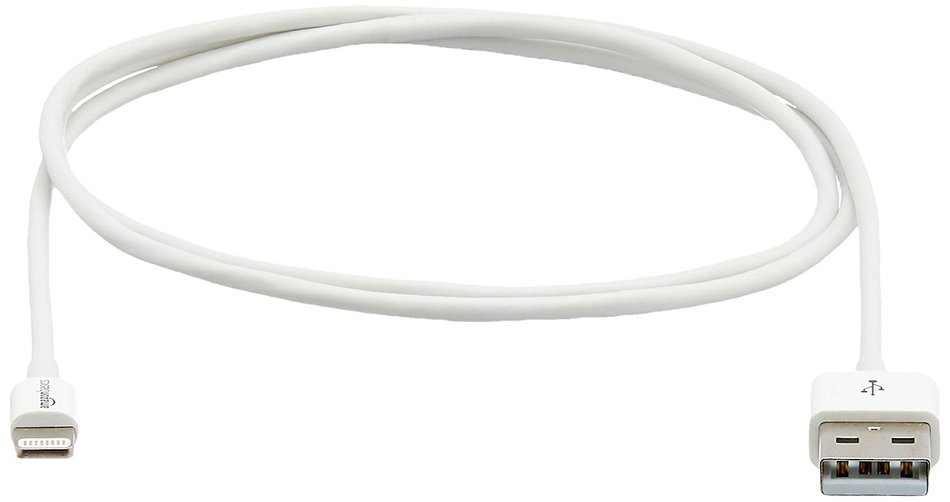 AmazonBasics Apple Certified Lightning to USB Cable - 6 Feet (1.8 Meters) - White N28