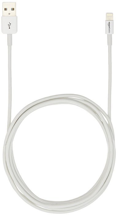 AmazonBasics Apple Certified Lightning to USB Cable - 6 Feet (1.8 Meters) - White N32