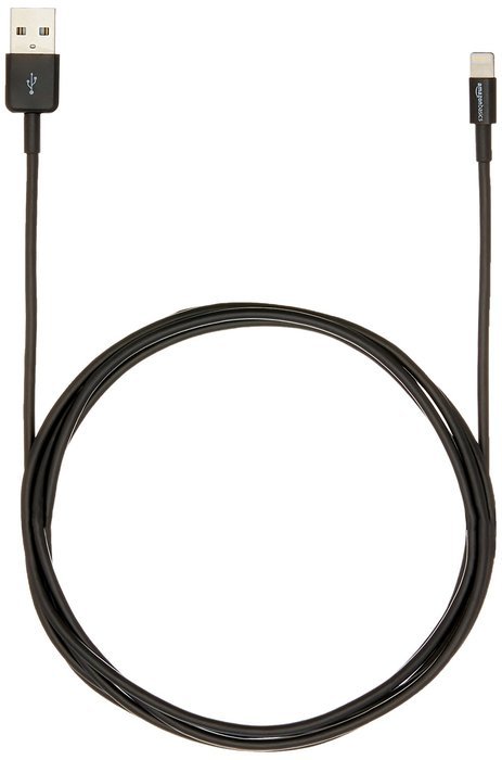 AmazonBasics Apple Certified Lightning to USB Cable - 6 Feet (1.8 Meters) - White N43