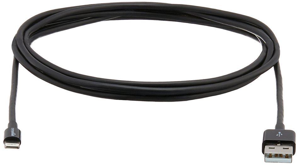 AmazonBasics Apple Certified Lightning to USB Cable - 6 Feet (1.8 Meters) - White N44