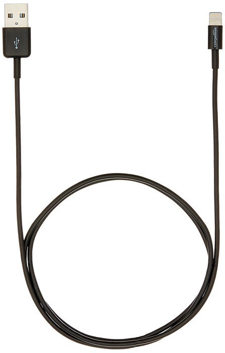 AmazonBasics Apple Certified Lightning to USB Cable - 6 Feet (1.8 Meters) - White N58