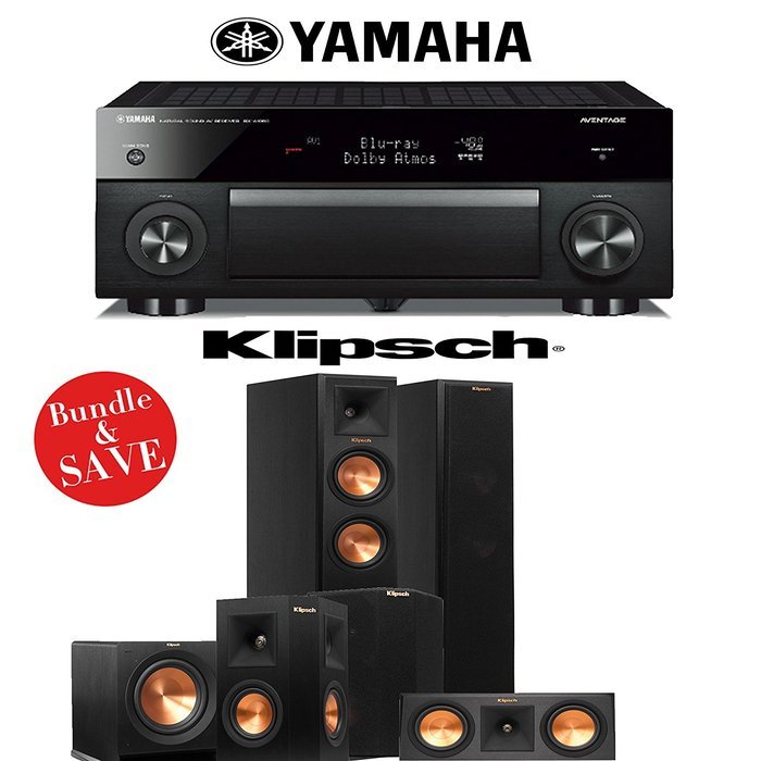 Klipsch RP-250F Reference Premiere 5.1 Home Theater System with Yamaha RX-A1060BL AVENTAGE 7.2-Ch A/V Receiver N2