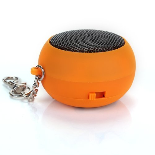 SODIAL(R) DK-601 Mini Capsule Speaker Rechargeable for MP3 Mobile Cell Phone Orange N3