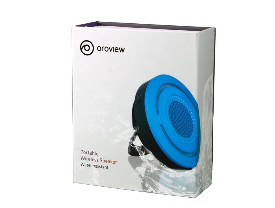Oroview Oroblue Waterproof Bluetooth Shower Speaker and Speakerphone, Blue