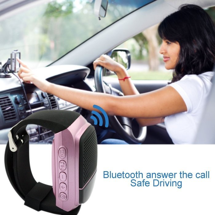 SUPVIN Mini Multifunctional Bluetooth Sports Speaker Watch, Support TF Card MP3 Music Player + FM Radio + Handsfree... N4