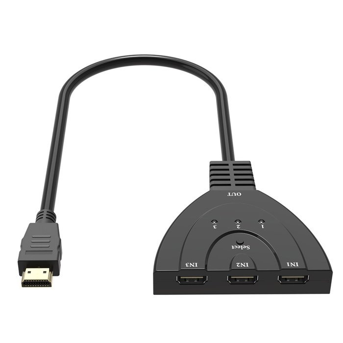 HDMI Splitter, HDMI Switch - Badalink Premium Quality 3 Port HDMI Switcher 3x1 Auto Switch N5