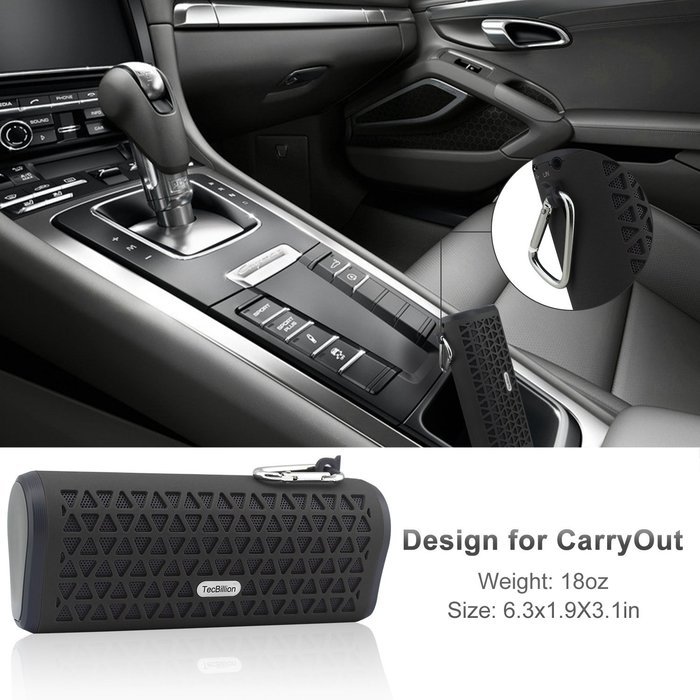 TecBillion Arc-triangle Bluetooth 3.0 Portable Wireless Speaker, with 2 Loudspeaker, Total 6W Output Power with... N3