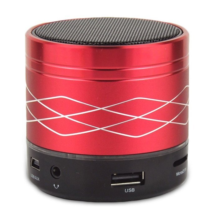 Sicneka Portable Wireless Speaker MINI Stereo Bluetooth Speakers Support TF Card (Red)