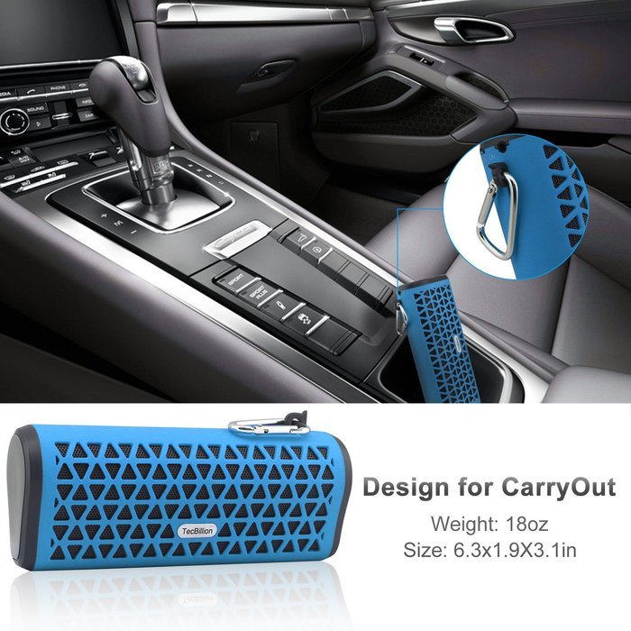 TecBillion Arc-triangle Bluetooth 3.0 Portable Wireless Speaker, with 2 Loudspeaker, Total 6W Output Power with... N16