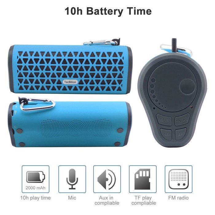 TecBillion Arc-triangle Bluetooth 3.0 Portable Wireless Speaker, with 2 Loudspeaker, Total 6W Output Power with... N17
