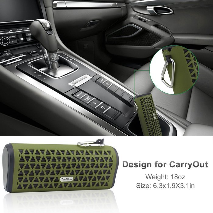 TecBillion Arc-triangle Bluetooth 3.0 Portable Wireless Speaker, with 2 Loudspeaker, Total 6W Output Power with... N22