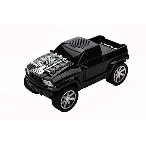 Mini Truck Car Model Bluetooth Speaker Handsfree FM Voice Prompts Mutil-function Loudspeaker Color Red