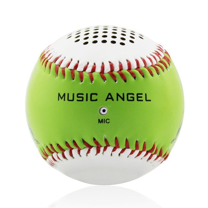 Flesser&reg; Leather Cover Baseball Shaped Hand-Stitching Wireless Bluetooth Baseball Rechargeable Speakers Hand-free... N4