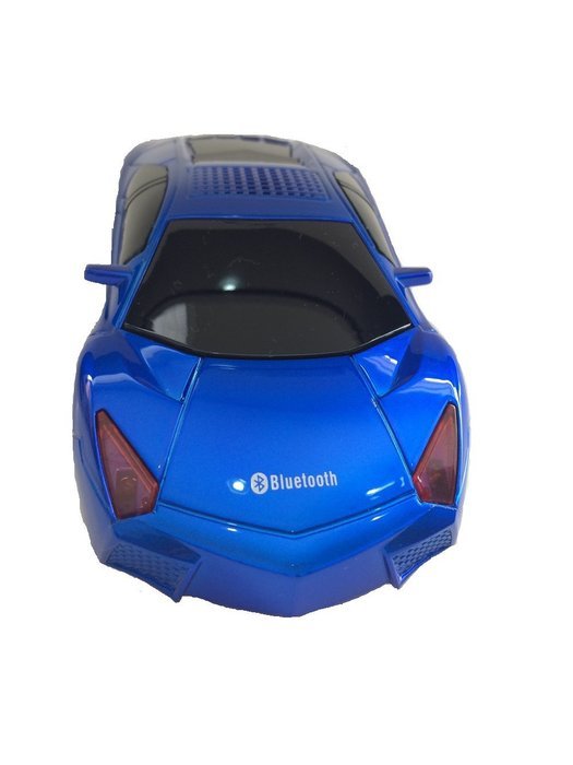 Bluetooth Wireless Portable Blue Lamborghini Shape Car Mini Music Speaker Support Tf Card, Usb, Fm Radio Function... N2