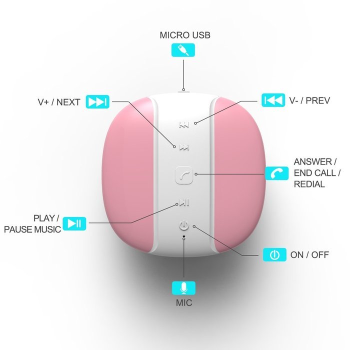 Miomix MX-10 Bike Speaker Bluetooth 3.0 Wireless Audio Waterproof with Holder for Shower Riding Camping iPhone... N3