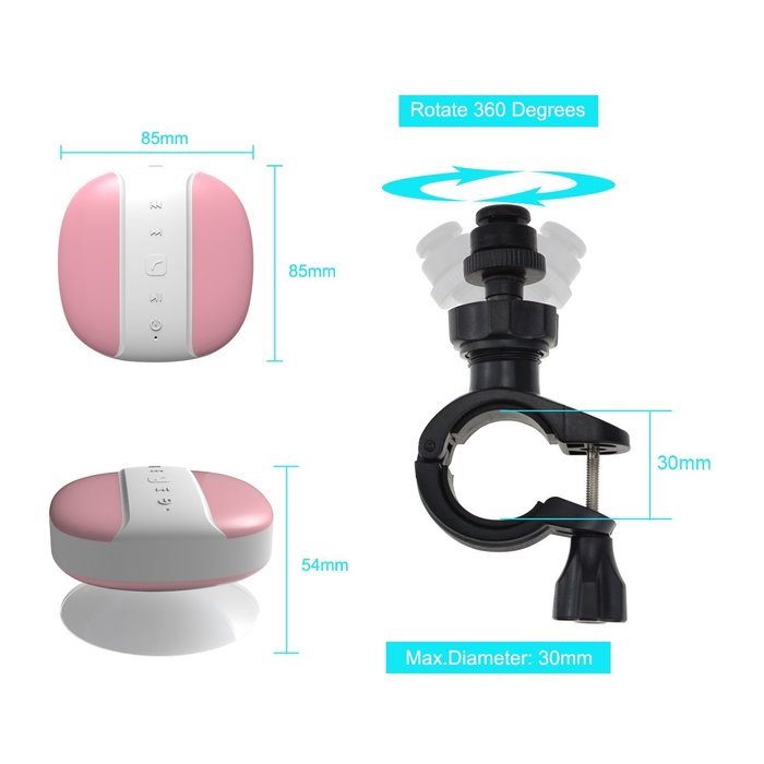 Miomix MX-10 Bike Speaker Bluetooth 3.0 Wireless Audio Waterproof with Holder for Shower Riding Camping iPhone... N4