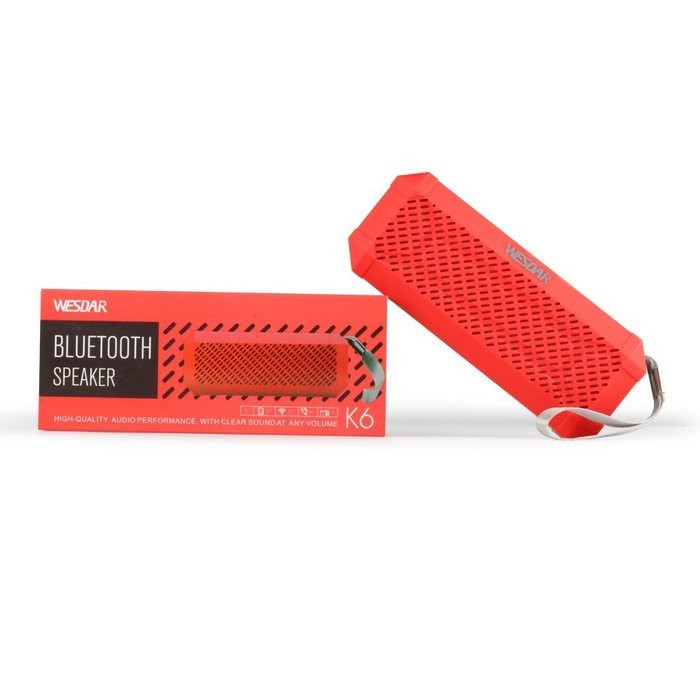 WESDAR Bluetooth 4.0 Speaker with microphone with Mic, 3.5mm Aux, FM Function, Micro SD Card Support Green , K6-G N10