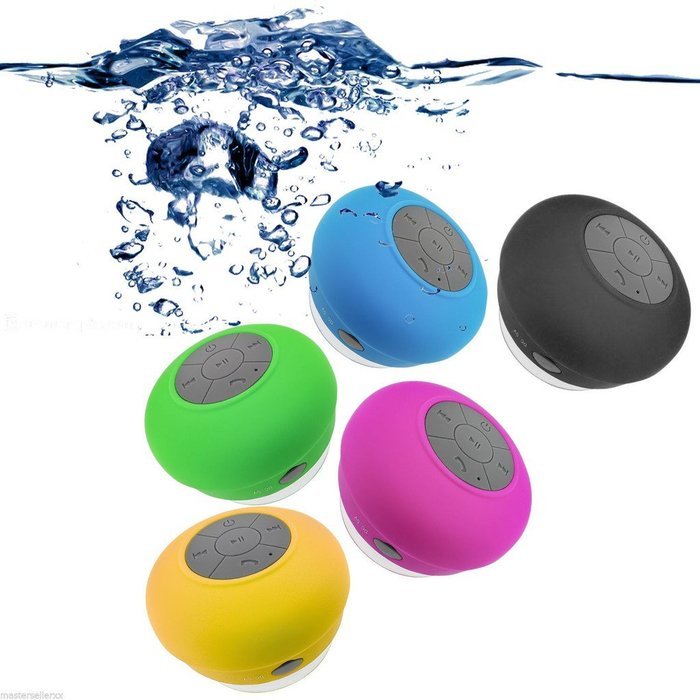 Happy Hours&reg; New Fashion Mini Mushroom Bluetooth 3.0+EDR Speaker Wireless Built-in Mic Hands Free Waterproof Shower... N4