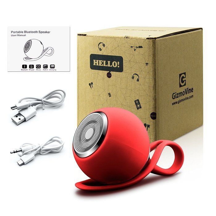 GizmoVine Bluetooth Speaker Wireless Portable Multicolor Audio Fashion Design Ultra Clear Sound Powerful Pink N16