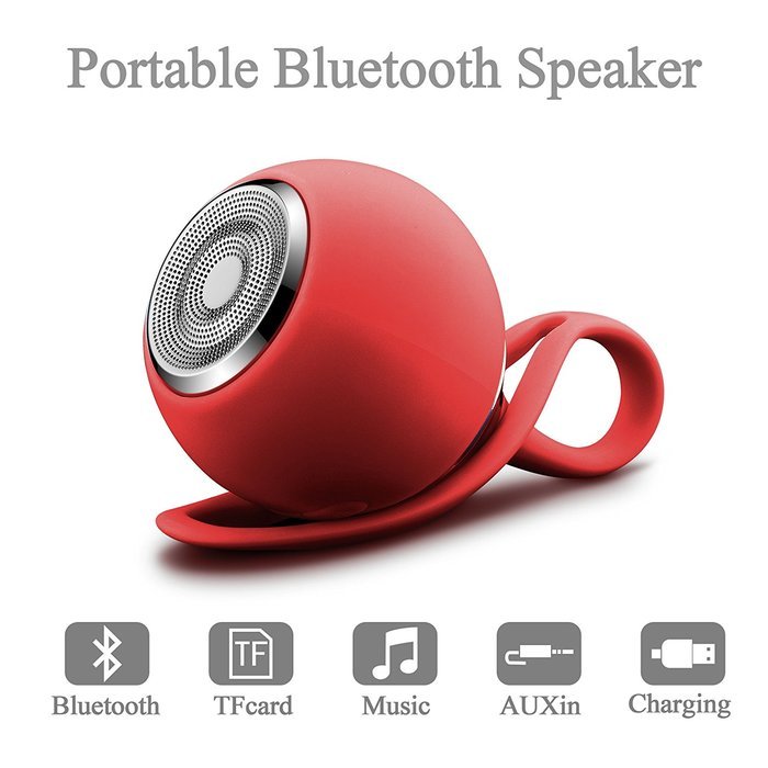 GizmoVine Bluetooth Speaker Wireless Portable Multicolor Audio Fashion Design Ultra Clear Sound Powerful Pink N18