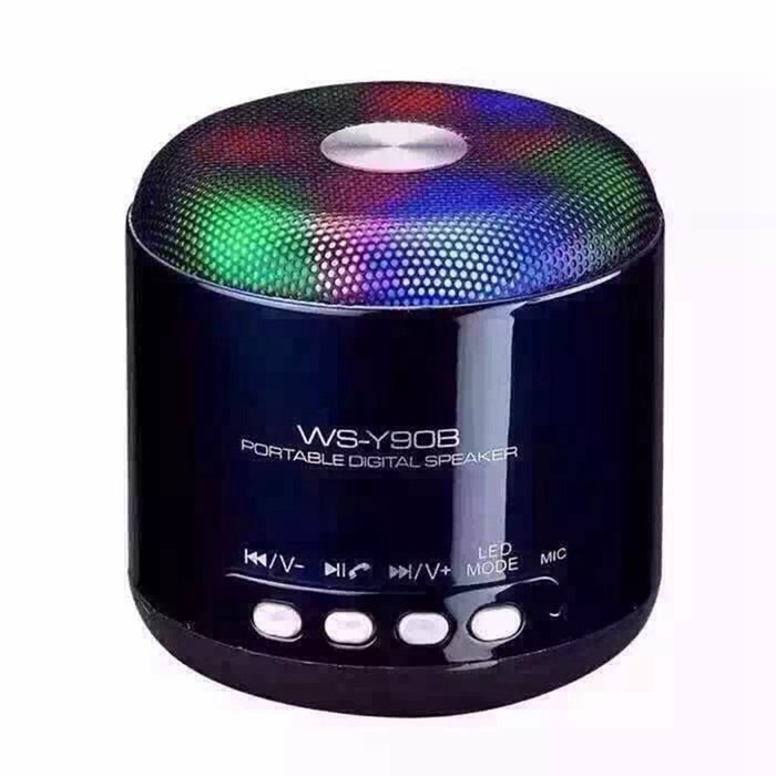 LED Bluetooth Speaker Portable Mini LED Wireless Bluetooth Speaker Stereo Sound Box with TF-Card Slot for iPhone...