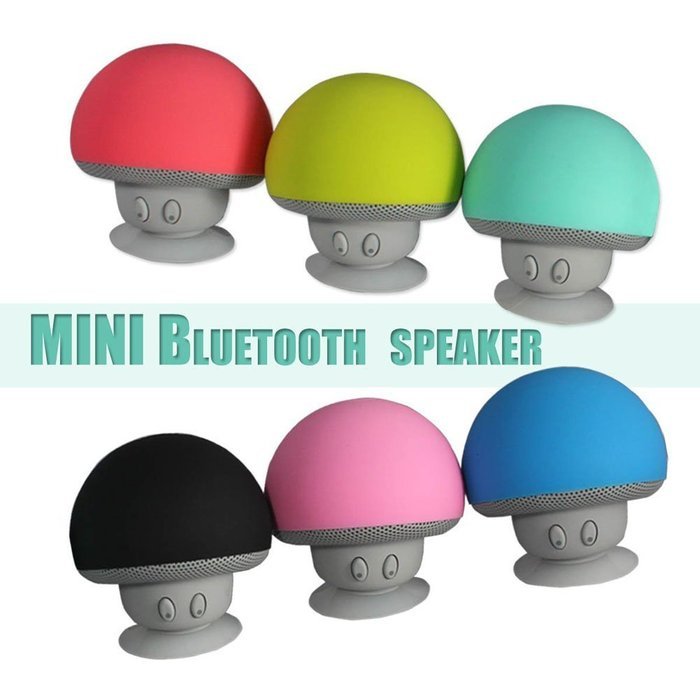 Loveboat Mini Cute Mushroom Portable Bluetooth V3.0 Wireless Stereo Speaker Hands Free Speakerphone (Blue) N14