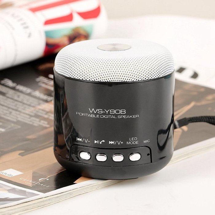 LED Bluetooth Speaker Portable Mini LED Wireless Bluetooth Speaker Stereo Sound Box with TF-Card Slot for iPhone... N3