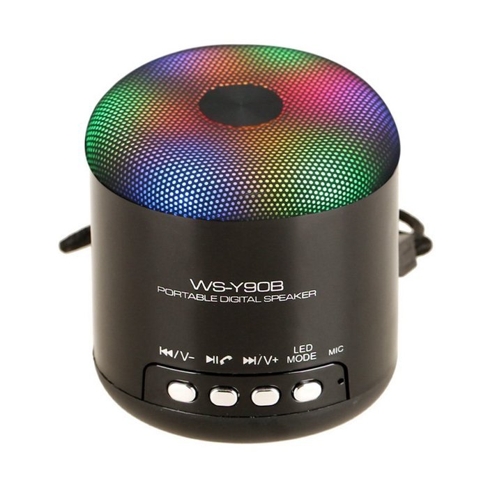 LED Bluetooth Speaker Portable Mini LED Wireless Bluetooth Speaker Stereo Sound Box with TF-Card Slot for iPhone... N5