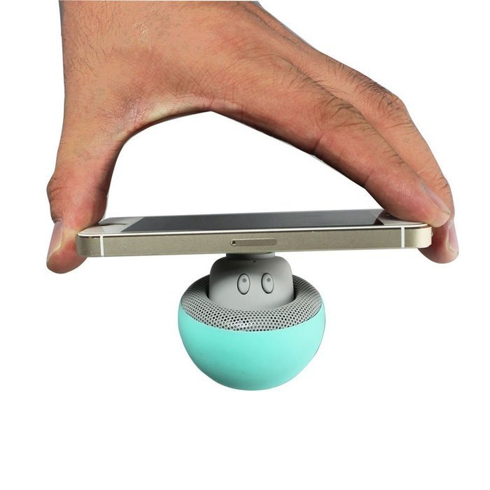Loveboat Mini Cute Mushroom Portable Bluetooth V3.0 Wireless Stereo Speaker Hands Free Speakerphone (Blue) N25