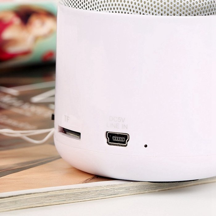 LED Bluetooth Speaker Portable Mini LED Wireless Bluetooth Speaker Stereo Sound Box with TF-Card Slot for iPhone... N14