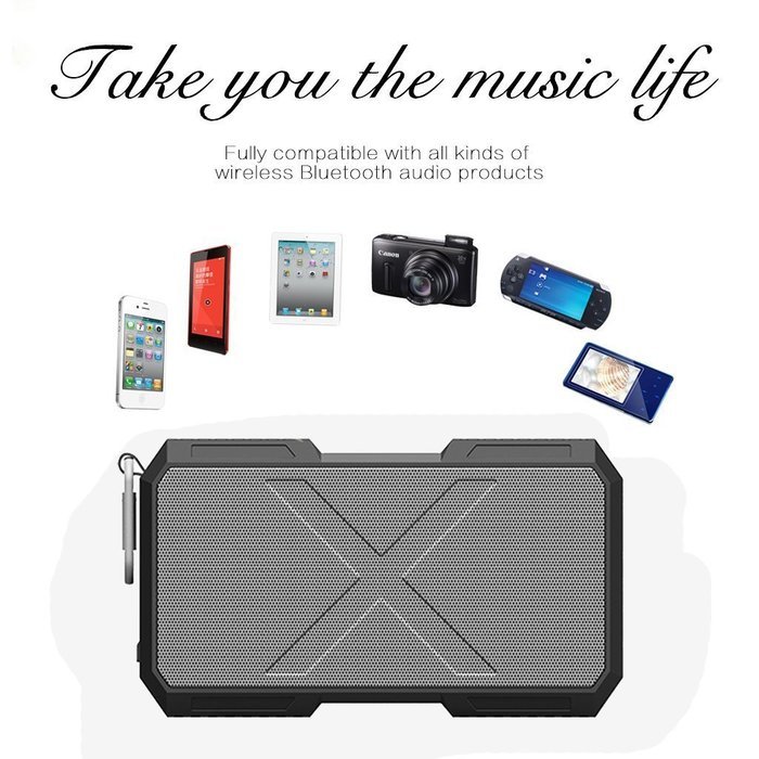 Tomplus Portable Outdoor Wireless Bluetooth CSR 4.0 Waterproof IPX 4 Sport Speaker + Support 5200mah Power Bank... N7