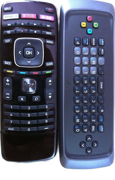 VIZIO XRT302 KE Internet Qwerty Keyboard Remote for Select VIZIO TV'S