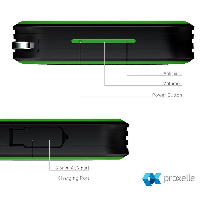 Bluetooth Speakers - Wireless, Waterproof and Portable for Outdoor, Indoor and use in Shower - Weatherproof, built... N4