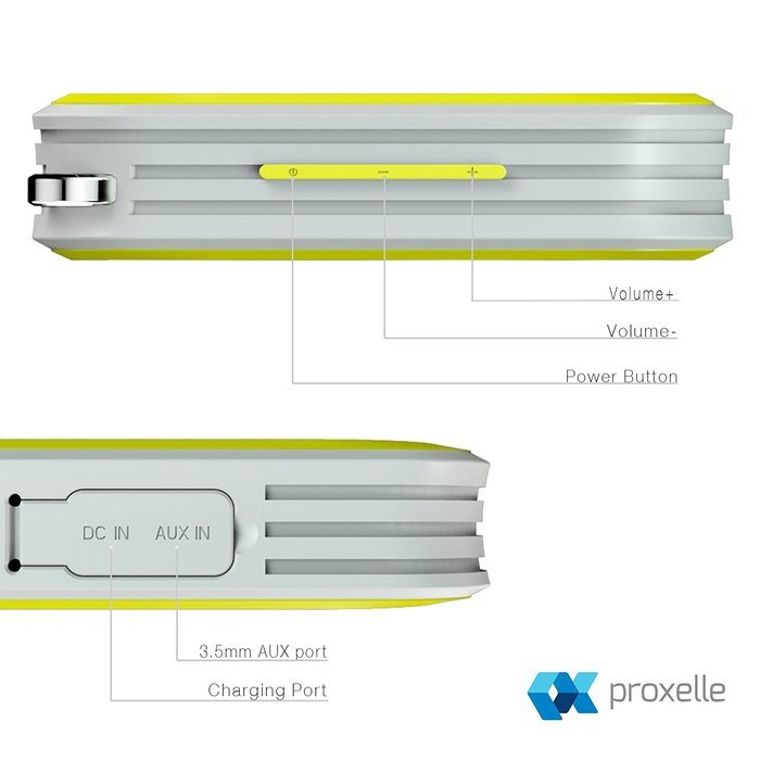 Bluetooth Speakers - Wireless, Waterproof and Portable for Outdoor, Indoor and use in Shower - Weatherproof, built... N17