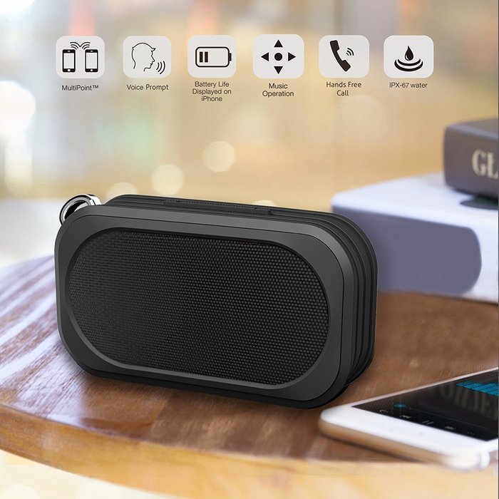 Bluetooth Speakers - Wireless, Waterproof and Portable for Outdoor, Indoor and use in Shower - Weatherproof, built... N30