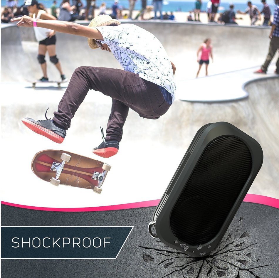 Bluetooth Speakers - Wireless, Waterproof and Portable for Outdoor, Indoor and use in Shower - Weatherproof, built... N33