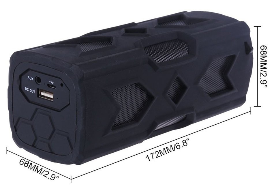 Waterproof Sport Speaker,Wireless Speaker,Portable Speaker,Bluetooth 4.0 Speaker with 10 Hours Playtime, 2 in... N16