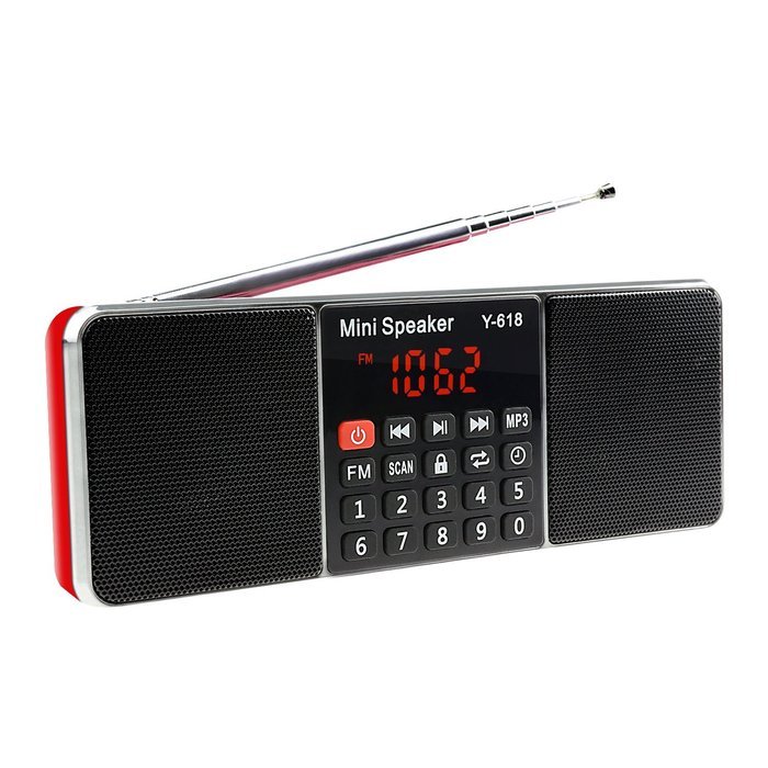 LEFON Multifunctional Bluetooth Dual Channel Digital AM / FM Radio Media Speaker MP3 Music Player Support TF Card... N8