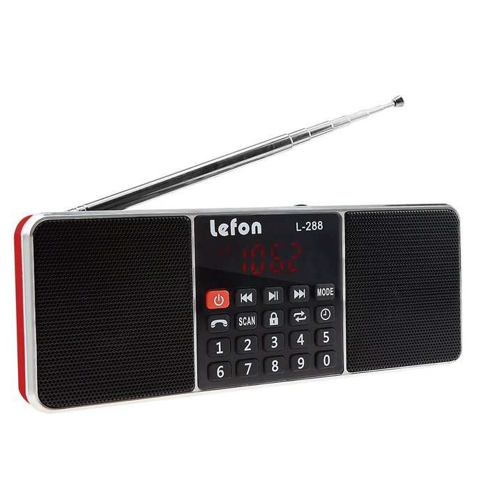 LEFON Multifunctional Bluetooth Dual Channel Digital AM / FM Radio Media Speaker MP3 Music Player Support TF Card... N36