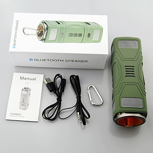 Outdoor bluetooth speaker wireless speaker portable waterproof Hi-Fi speaker with torch light for outdoor sports... N3