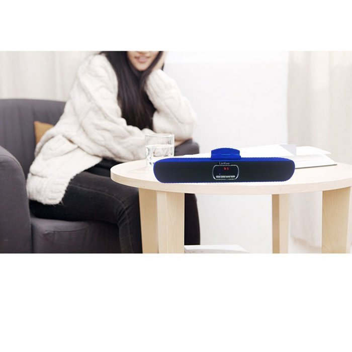 LarKoo Ultra Portable Wireles Rechargeable Handsfree Bracket LCD Bluetooth Speaker Stereo Syste Stand for Smartphones... N7