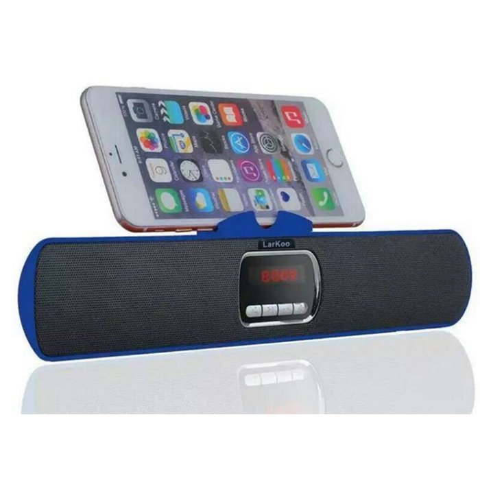 LarKoo Ultra Portable Wireles Rechargeable Handsfree Bracket LCD Bluetooth Speaker Stereo Syste Stand for Smartphones... N13