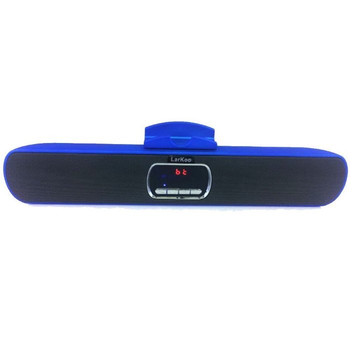 LarKoo Ultra Portable Wireles Rechargeable Handsfree Bracket LCD Bluetooth Speaker Stereo Syste Stand for Smartphones... N14