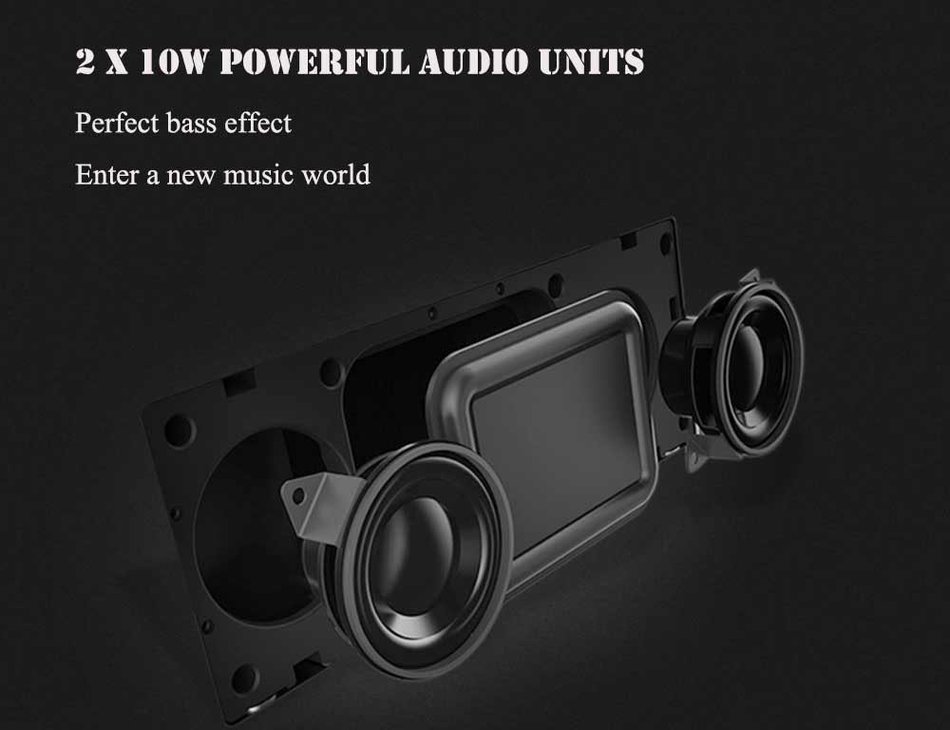 Piple Wireless Bluetooth Speaker 20W Built-in 4400mAh Battery Power Bank Function Boom Premium Wireless Stereo... N3