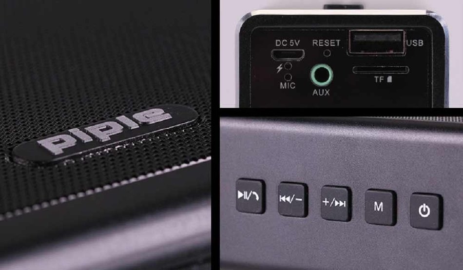 Piple Wireless Bluetooth Speaker 20W Built-in 4400mAh Battery Power Bank Function Boom Premium Wireless Stereo... N8