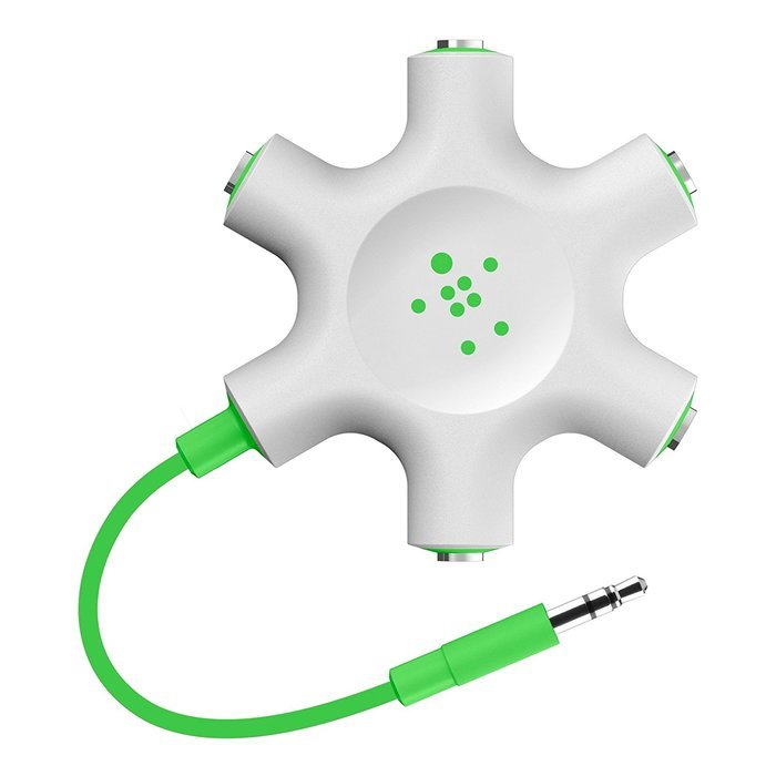 Belkin Rockstar Multi Headphone Splitter (Light Green) N7