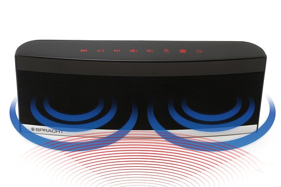 Spracht&reg; BluNote Pro Blutooth Speaker - Portable Conferencing and Wireless Speaker, Visual Scrolling Caller ID... N2
