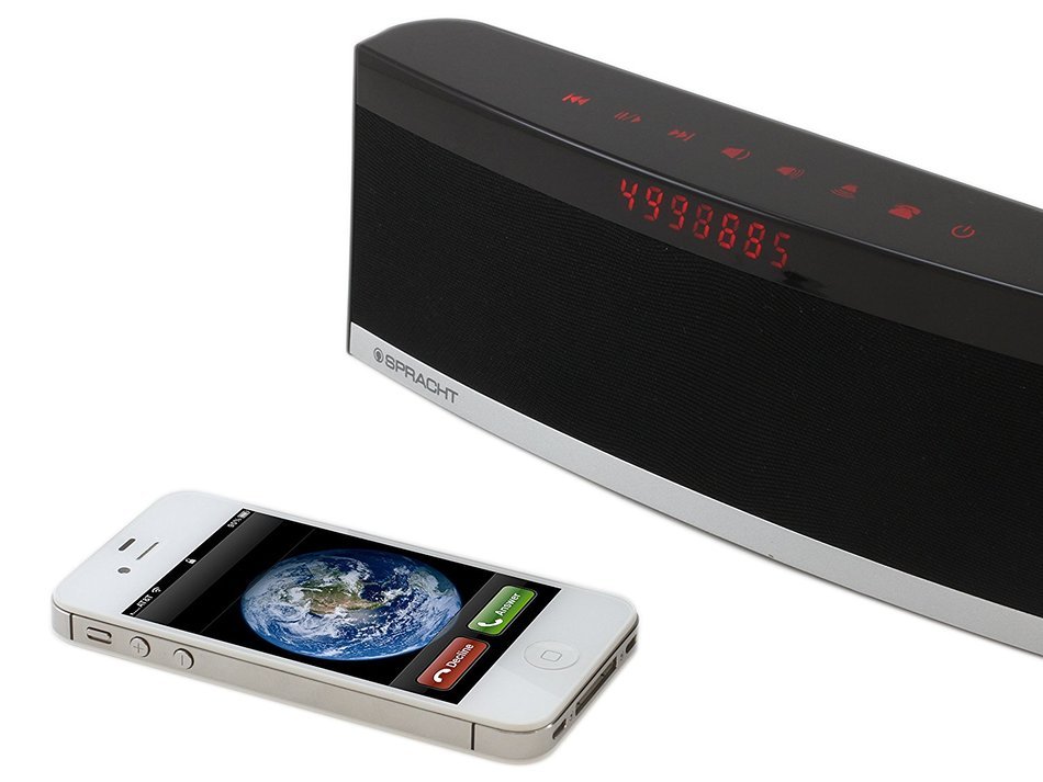Spracht&reg; BluNote Pro Blutooth Speaker - Portable Conferencing and Wireless Speaker, Visual Scrolling Caller ID... N5
